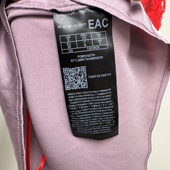 Guess size, small pink and red laced camisole - Picture 4 of 7